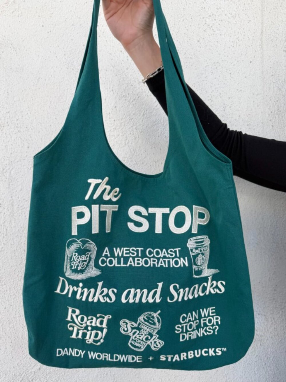 Starbucks Dandy Worldwide Road Trip Canvas Bag Green IN HAND
